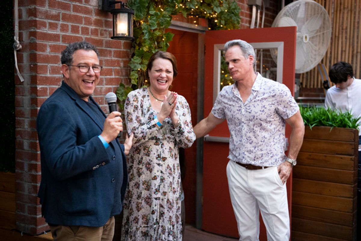 Michael Greif, Jennifer Laura Thompson, Michael Park at 