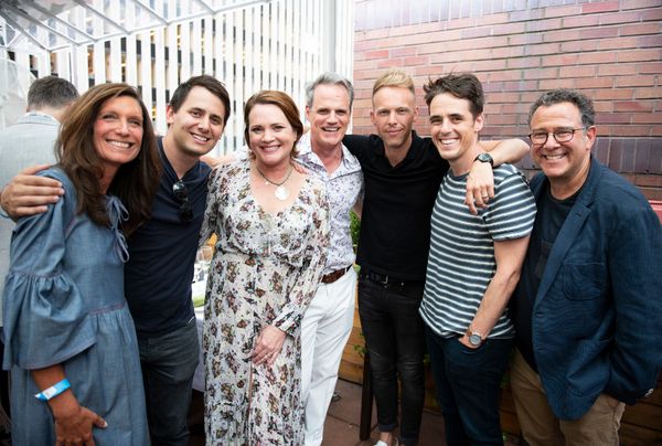 Stacey Mindich, Benj Pasek, Jennifer Laura Thompson, Michael Park, Justin Paul, Steve Photo