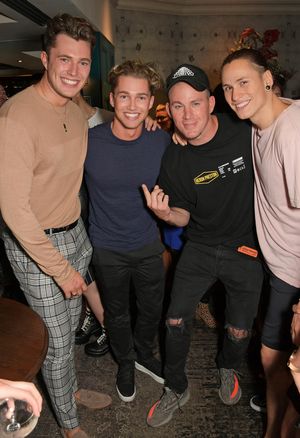 Curtis Pritchard, AJ Pritchard, Channing Tatum and Sebastian Melo Taveira @ BroadwayWorld Curtis Pritchard, AJ Pritchard, Channing Tatum and Sebastian Melo Taveira Photo