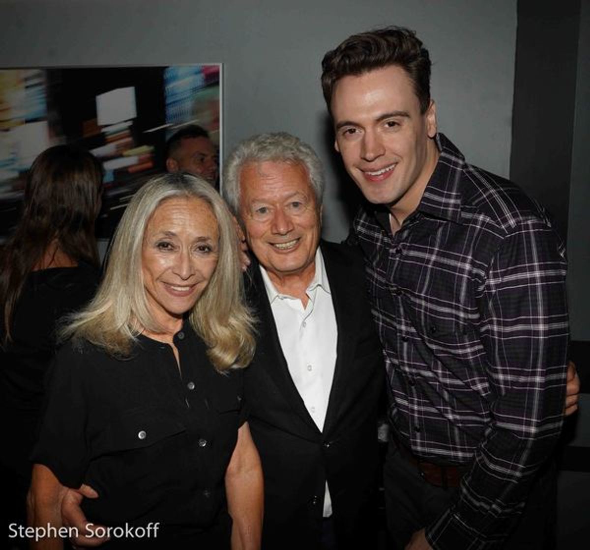 Eda Sorokoff, Stephen Sorokoff, Erich Bergen at 