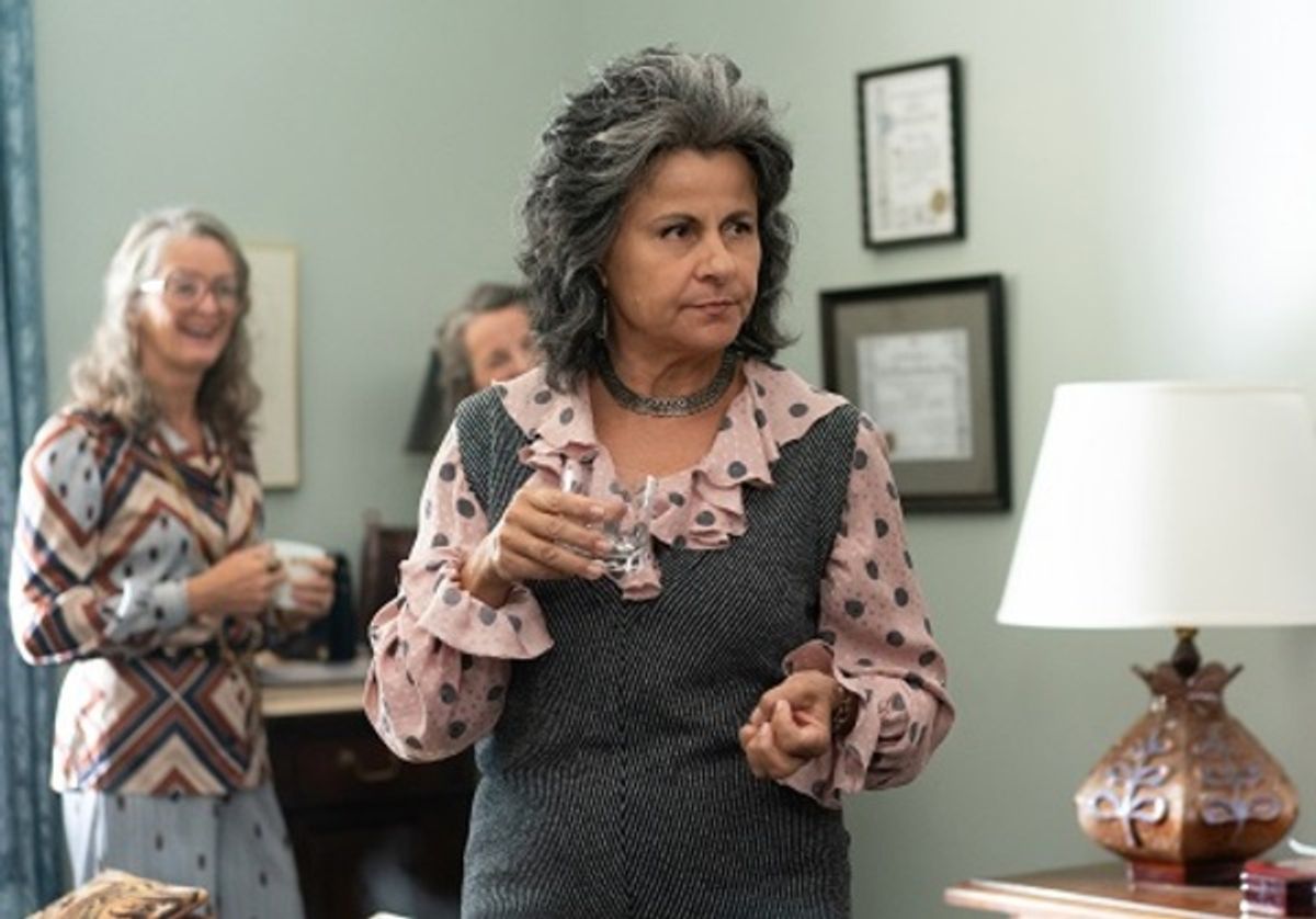 Tracey Ullman as Betty Friedan at 