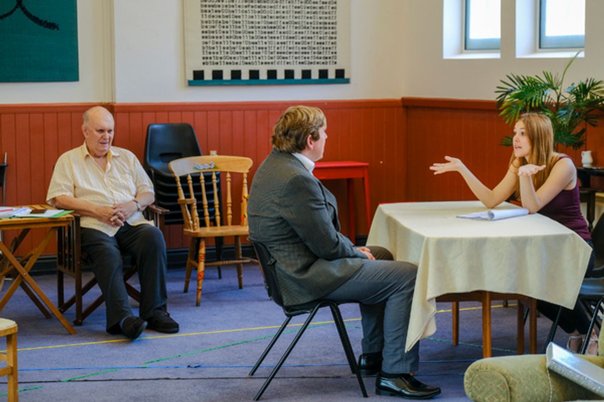 Alan Ayckbourn, Jamie Baughan, Naomi Petersen
 at 