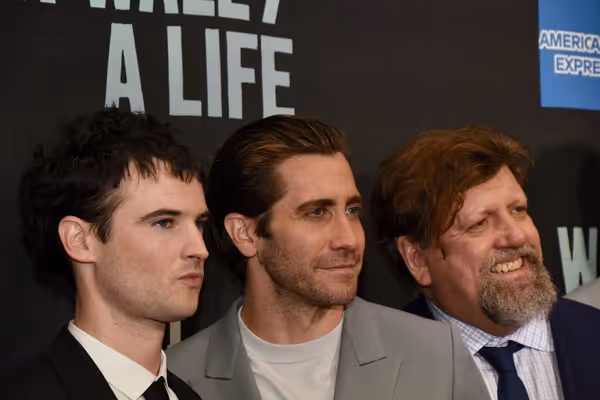 Tom Sturridge, Jake Gyllenhaal and Oskar Eustis Photo