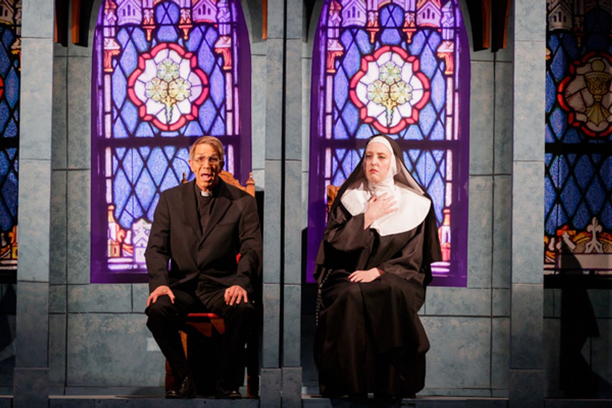 Raymond Ross as Monsignor Oâ€™Hara & Heather Orth at 