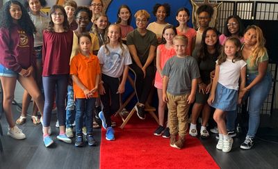 Broadway Star Kim Exum returned to chat about the biz and taught the young performers Photo