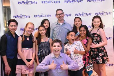 Ritchard Durther (Production Stage Manager) joins Ian Saraceni, Grace DeAmicis, Zoe M Photo