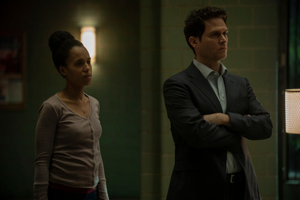 Kerry Washington and Steven Pasquale at 