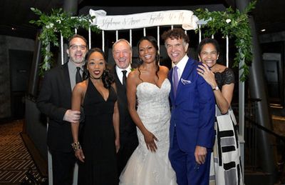 Aarne Lofgren,Stephanie Pope Lofgren, Allison Tucker-Mitchell, Brian Stokes Mitchell, Photo