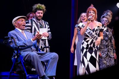 Lord Burgess, Alex Brightman, Leslie Kritzer Photo