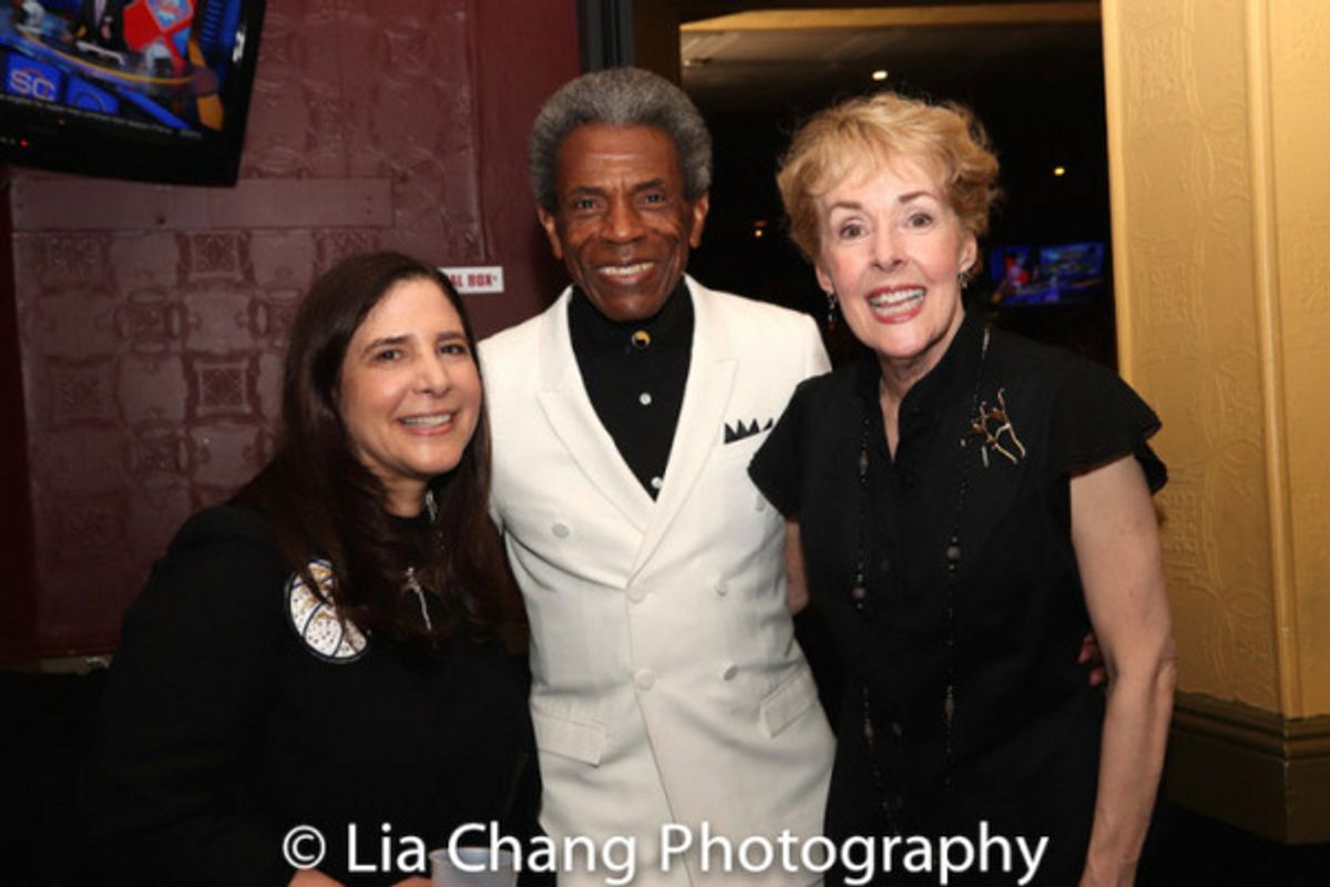 Dori Berinstein, Andre De Shields and Georgia Engel at the opening night party of HALF TIME, June 12, 2018 at 