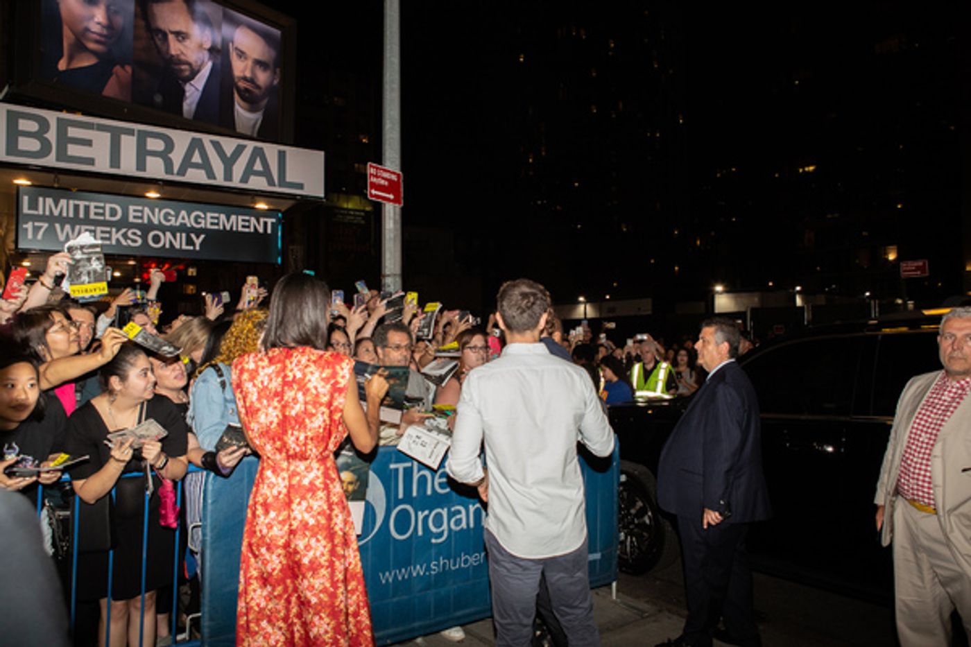 Photo Coverage: Tom Hiddleston, Zawe Ashton and Charlie Cox Meet Fans After First Preview of BETRAYAL!  Image