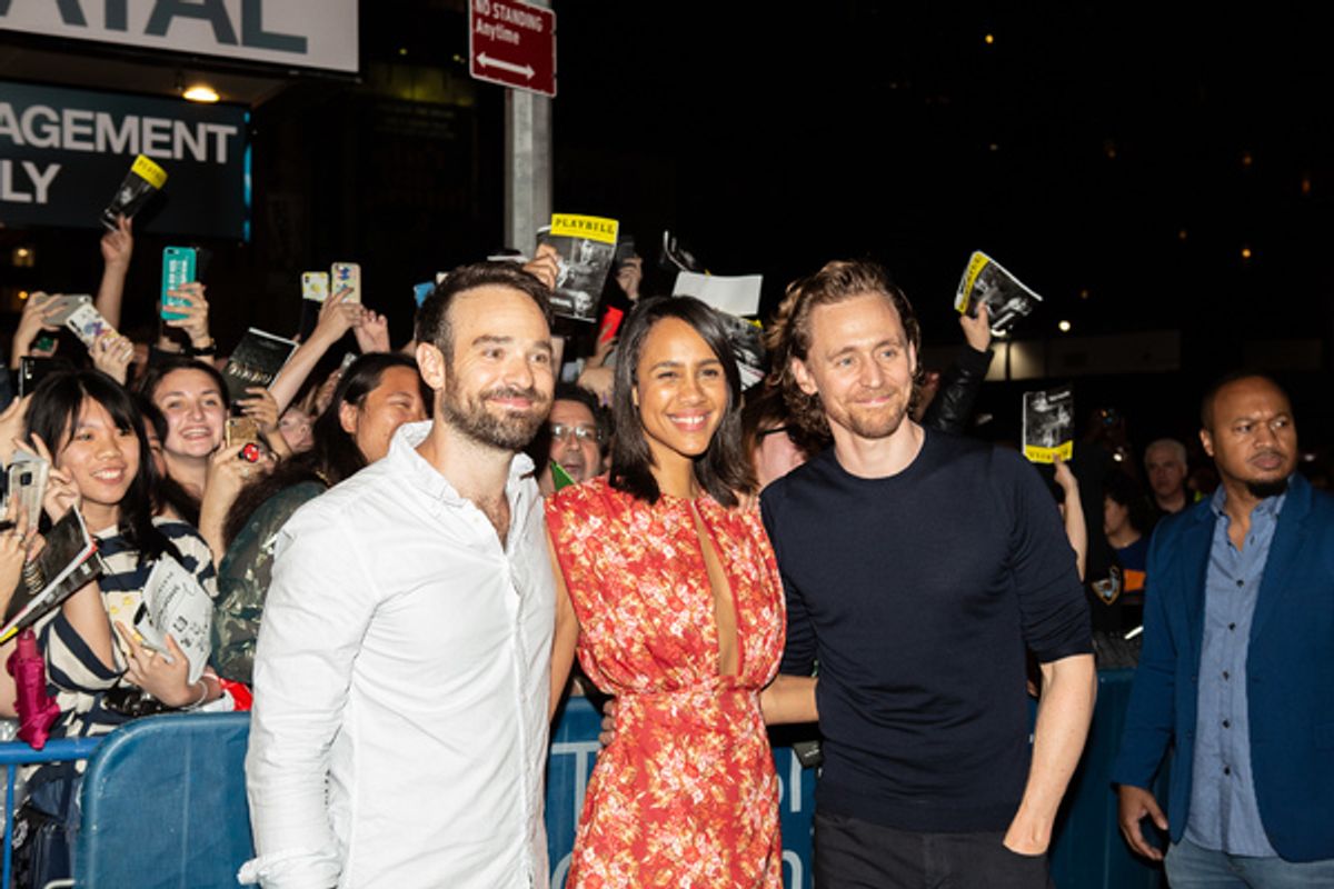 Tom Hiddleston, Zawe Ashton and Charlie Cox at 