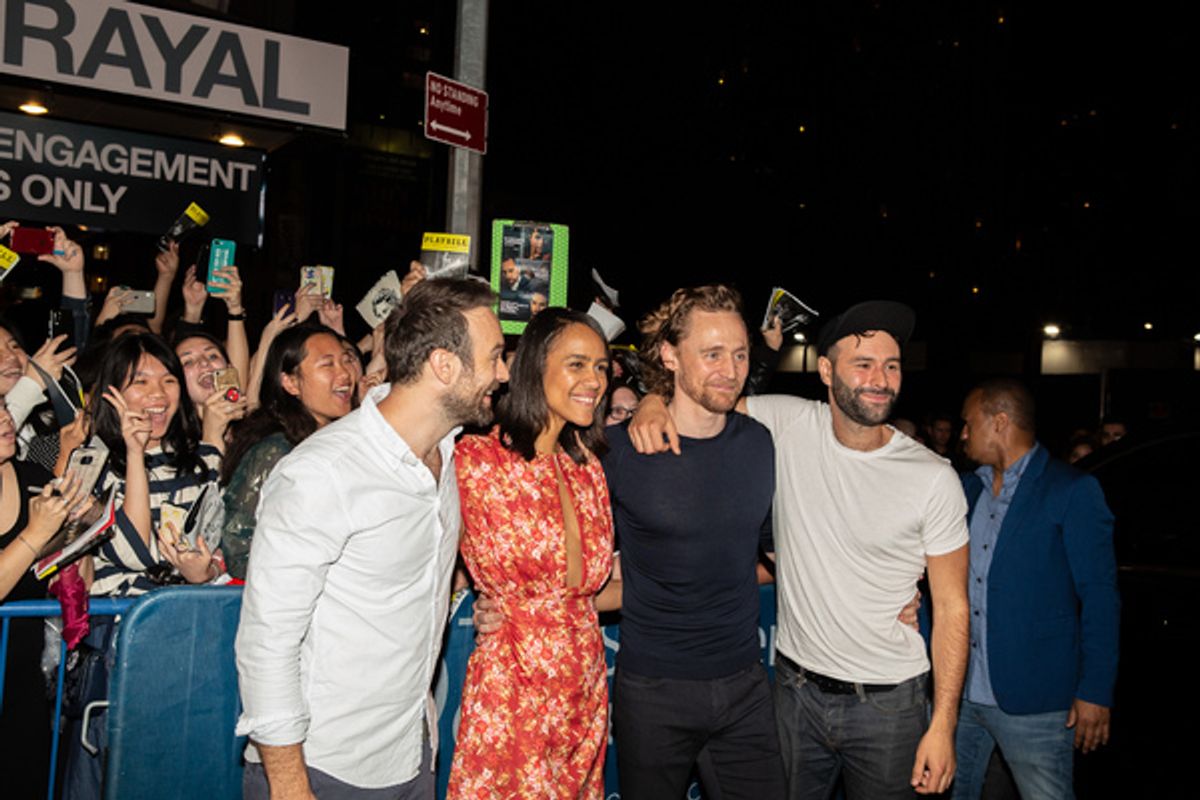 Tom Hiddleston, Zawe Ashton and Charlie Cox at 