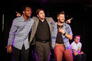 Kerrington Shorter, Ethan Mathias, Ryan Powell, and Josh Brown @ BroadwayWorld Kerrington Shorter, Ethan Mathias, Ryan Powell, and Josh Brown Photo