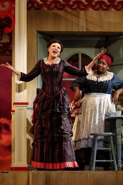 (From left) Alyson Cambridge as Julie La Verne and Judith Skinner as Queenie in The G Photo