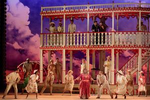 Judith Skinner as Queenie and members of the ensemble in The Glimmerglass Festival’s 2019 production of Show Boat. Photo Credit: Karli Cadel/The Glimmerglass Festival @ BroadwayWorld Judith Skinner as Queenie and members of the ensemble in The Glimmerglass Festival⿠Photo