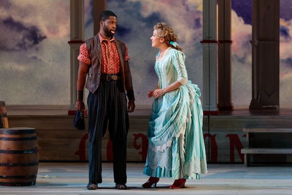 Justin Hopkins as Joe and Lauren Snouffer as Magnolia Hawks in The Glimmerglass Festi Photo