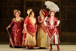 Judith Skinner as Queenie and members of the ensemble in The Glimmerglass Festival’s 2019 production of "Show Boat." Photo Credit: Connor Lange/The Glimmerglass Festival @ BroadwayWorld Judith Skinner as Queenie and members of the ensemble in The Glimmerglass Festival⿠Photo