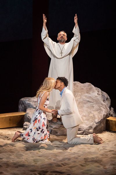 Jesse J. Perez, with Louisa Jacobson, and Aaron Clifton Moten Photo