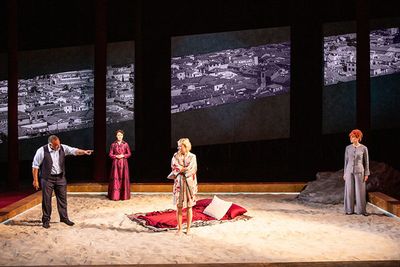 Cornell Womack, Sofia Jean Gomez, Louisa Jacobson, and Candy Buckley Photo