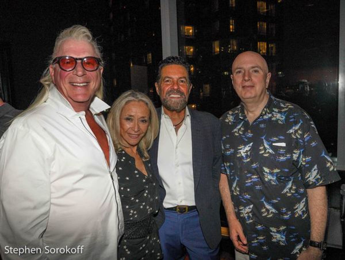 Ron Abel, Eda Sorokoff, Clint Holmes, Will Friedwald at 