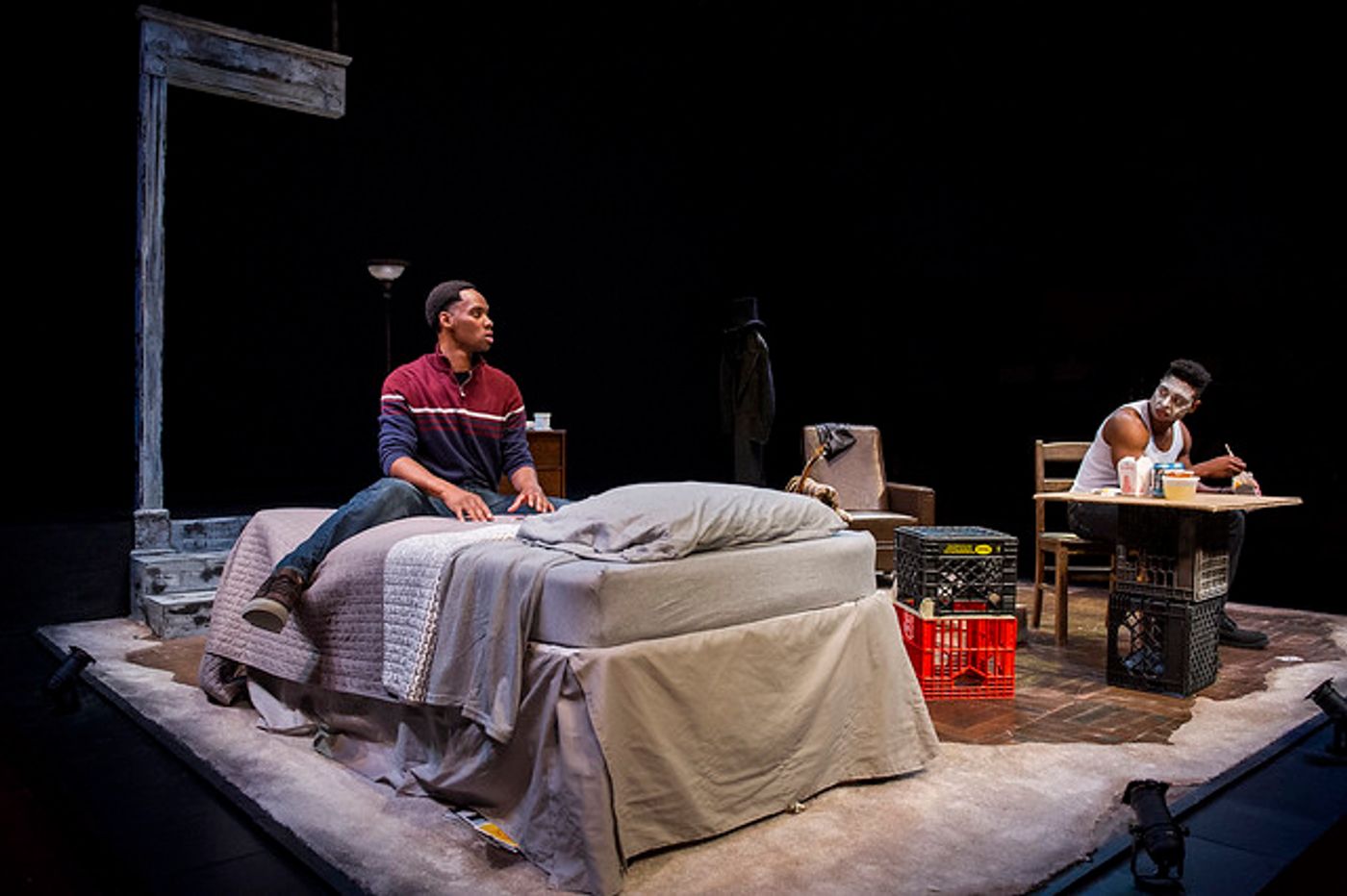 Review: TOPDOG / UNDERDOG at Shakespeare & Company – A Powerful Drama That Asks Does The Show Stop or Does The Show Go On When No One Is Watching?  Image