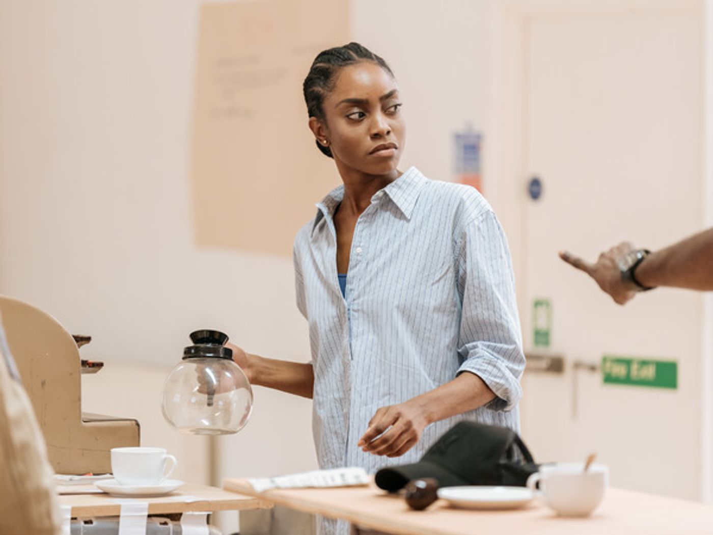 Photo Flash: In Rehearsal For  Royal & Derngate and English Touring Theatre's TWO TRAINS RUNNING  Image