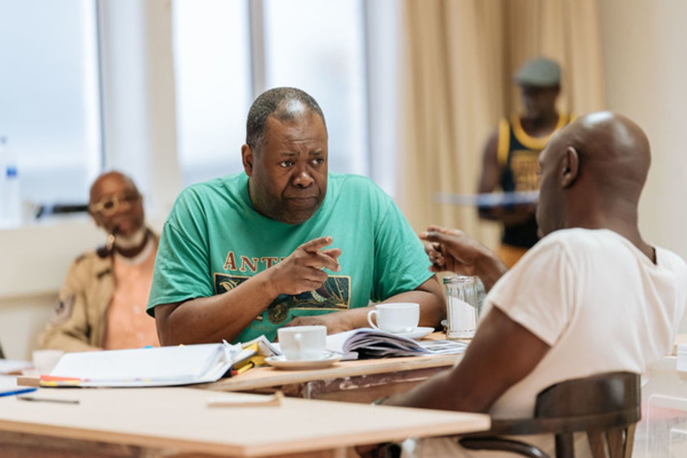 Photo Flash: In Rehearsal For  Royal & Derngate and English Touring Theatre's TWO TRAINS RUNNING  Image