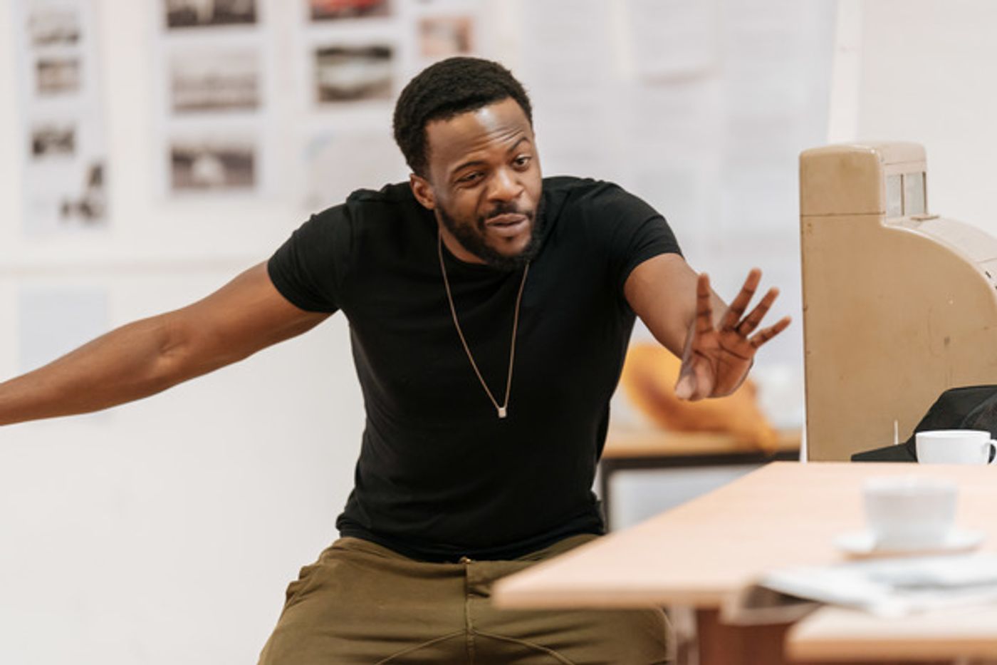 Photo Flash: In Rehearsal For  Royal & Derngate and English Touring Theatre's TWO TRAINS RUNNING  Image