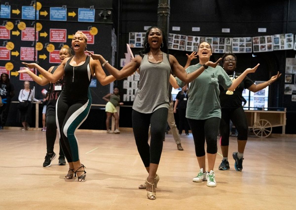 Rema Webb, Tamika Lawrence, Ramona Keller, Brianna Cabrera, and Tieisha Thomas at 