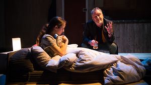 Niamh James and Mark Hadfield Photo