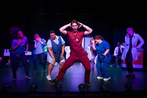 Kevin Hack as Male Nurse with Kimberly Hicks, Amy Griffin, Nakiya Peterkin, Robin Lounsbury & Emily Cramer @ BroadwayWorld Kevin Hack as Male Nurse with Kimberly Hicks, Amy Griffin, Nakiya Peterkin, Robin Lou Photo