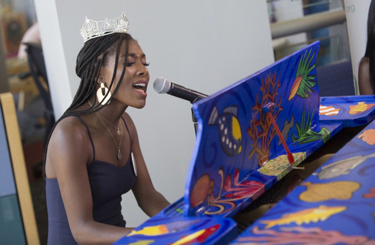 Nia Franklin on the Sing for Hope Piano by Noel Copeland at 