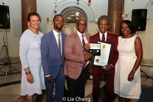 Councilwoman, Sharon Middleton, City Council President, Brandon Scott, Mayor Jack Young, Comptroller Joan Pratt @ BroadwayWorld Councilwoman, Sharon Middleton, City Council President, Brandon Scott, Mayor Jack You Photo