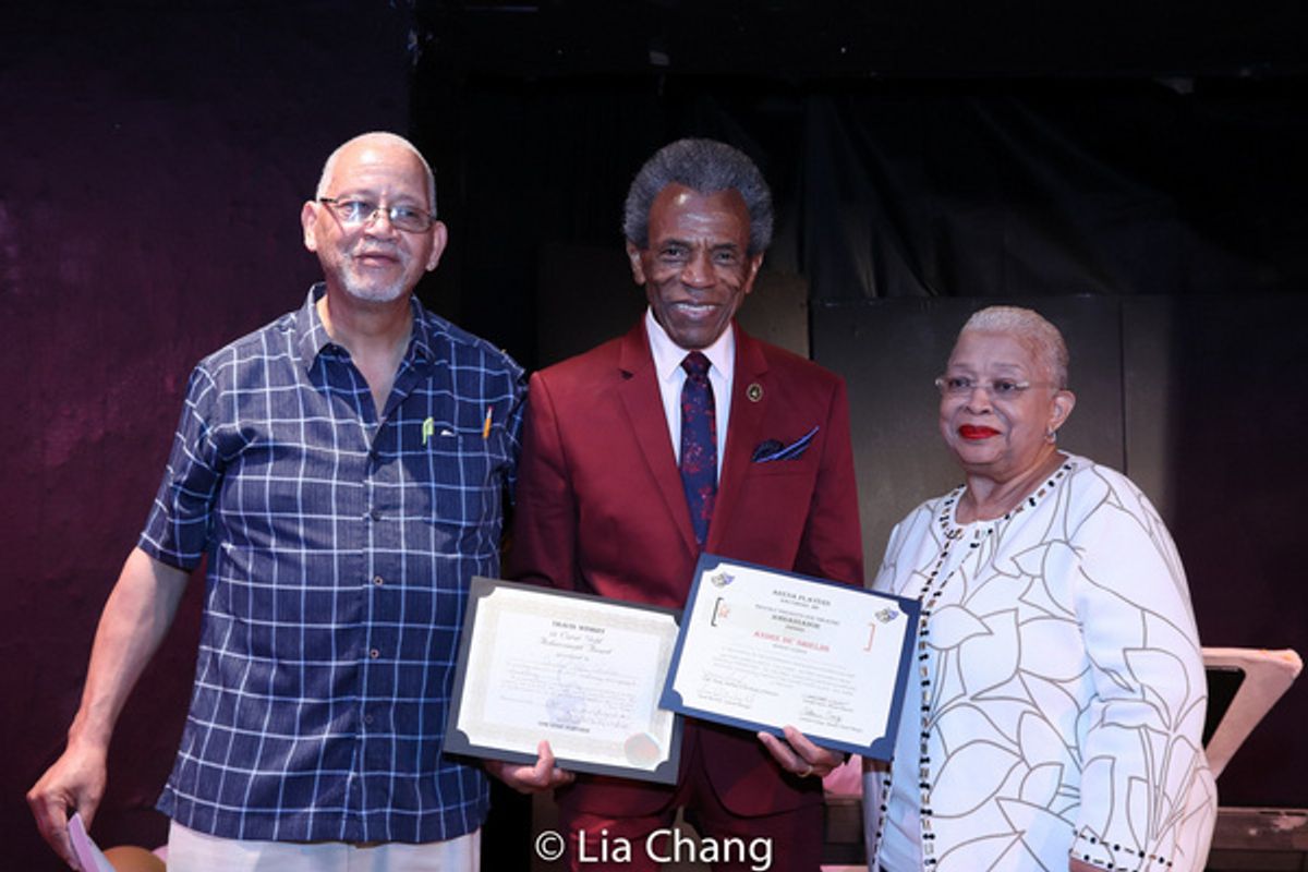 Arena Players? Artistic Director Donald Owens, Andre De Shields and Youth Theater Director Carol Orange at 