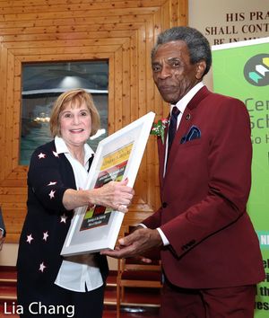 Jan Moylan Wagner, Central Scholarship President and Andre De Shields @ BroadwayWorld Jan Moylan Wagner, Central Scholarship President and Andre De Shields Photo