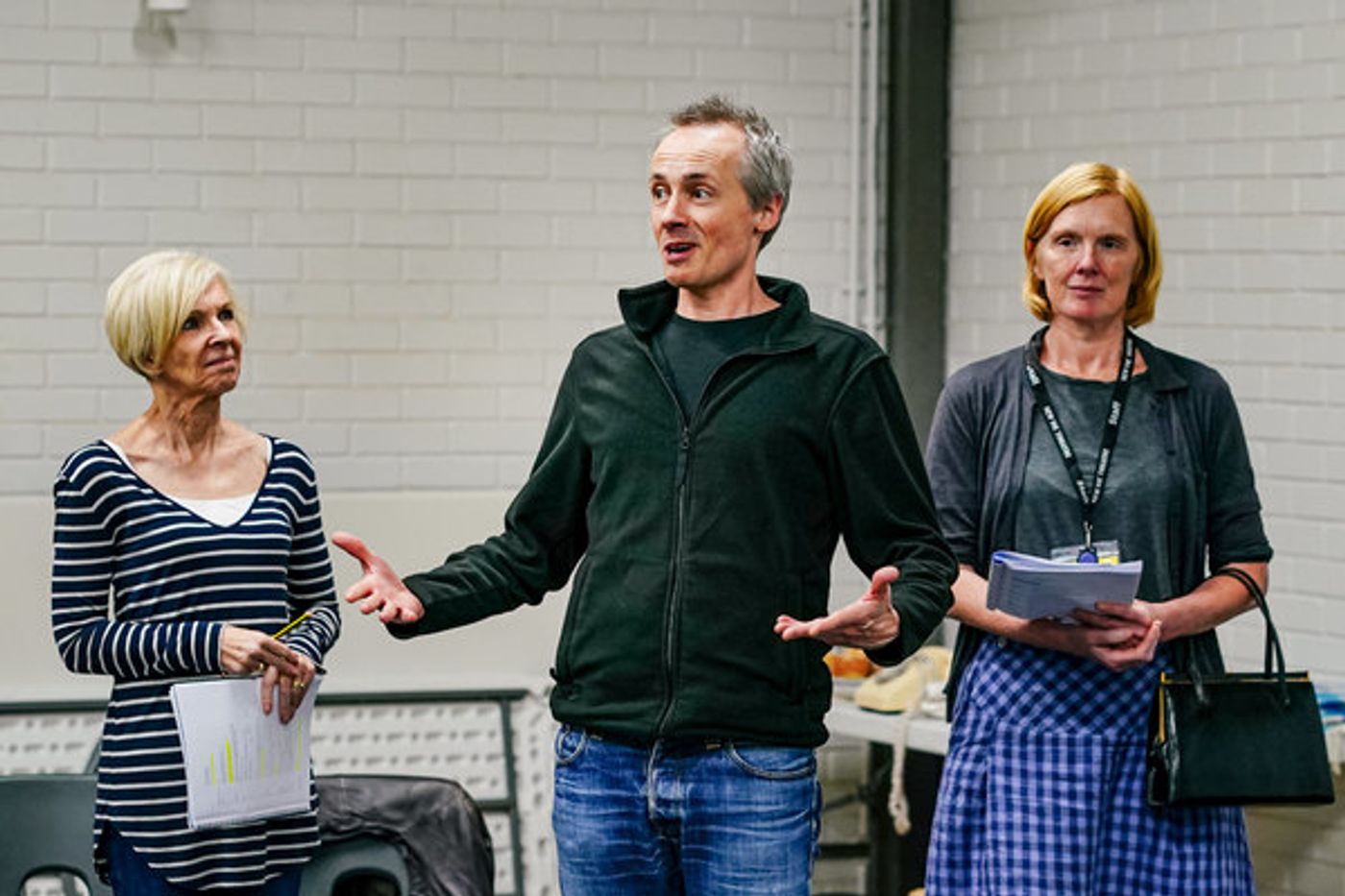 Photo Flash: Inside Rehearsal For New Vic Theatre's Production of Moira Buffini's HANDBAGGED Photo Flash: Inside Rehearsal For New Vic Theatre's Production of Moira Buffini's HANDBAGGED Image
