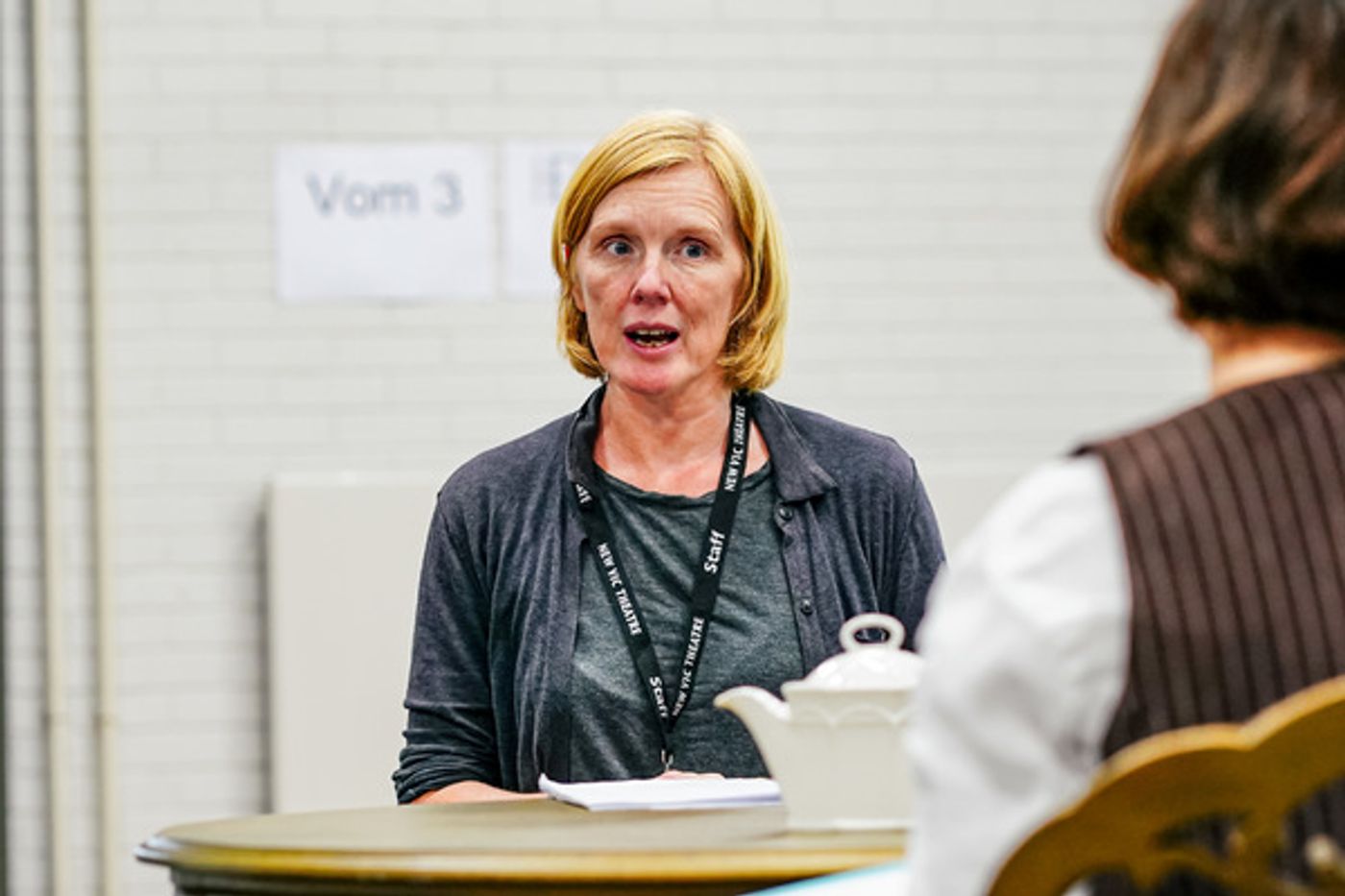 Photo Flash: Inside Rehearsal For New Vic Theatre's Production of Moira Buffini's HANDBAGGED Photo Flash: Inside Rehearsal For New Vic Theatre's Production of Moira Buffini's HANDBAGGED Image