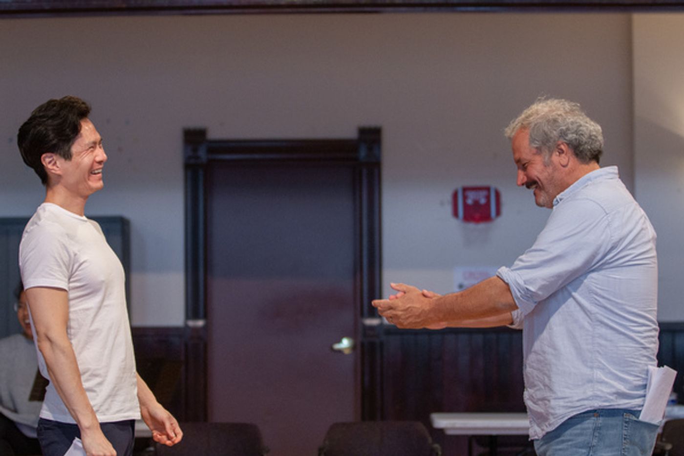 Photo Flash: In Rehearsal with Steppenwolf's THE GREAT LEAP  Image