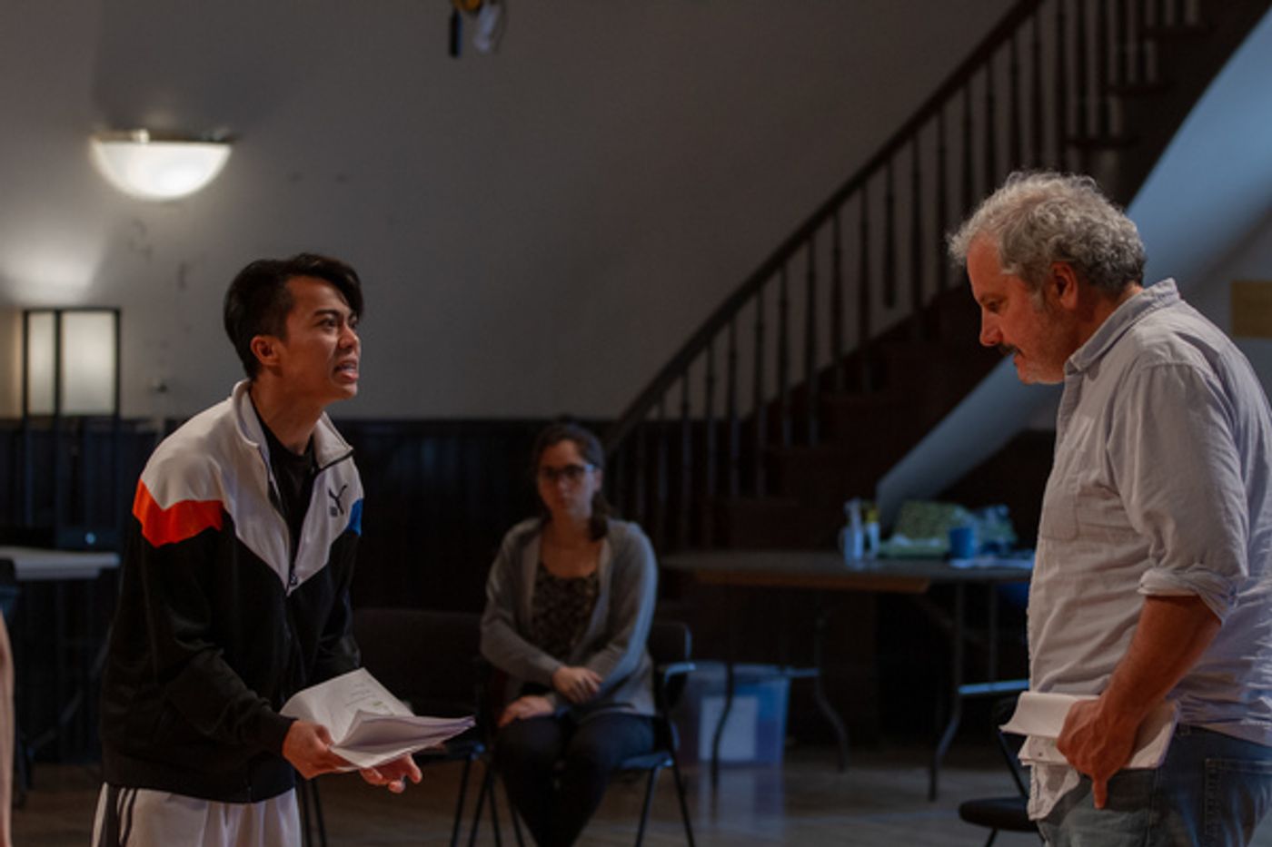 Photo Flash: In Rehearsal with Steppenwolf's THE GREAT LEAP  Image