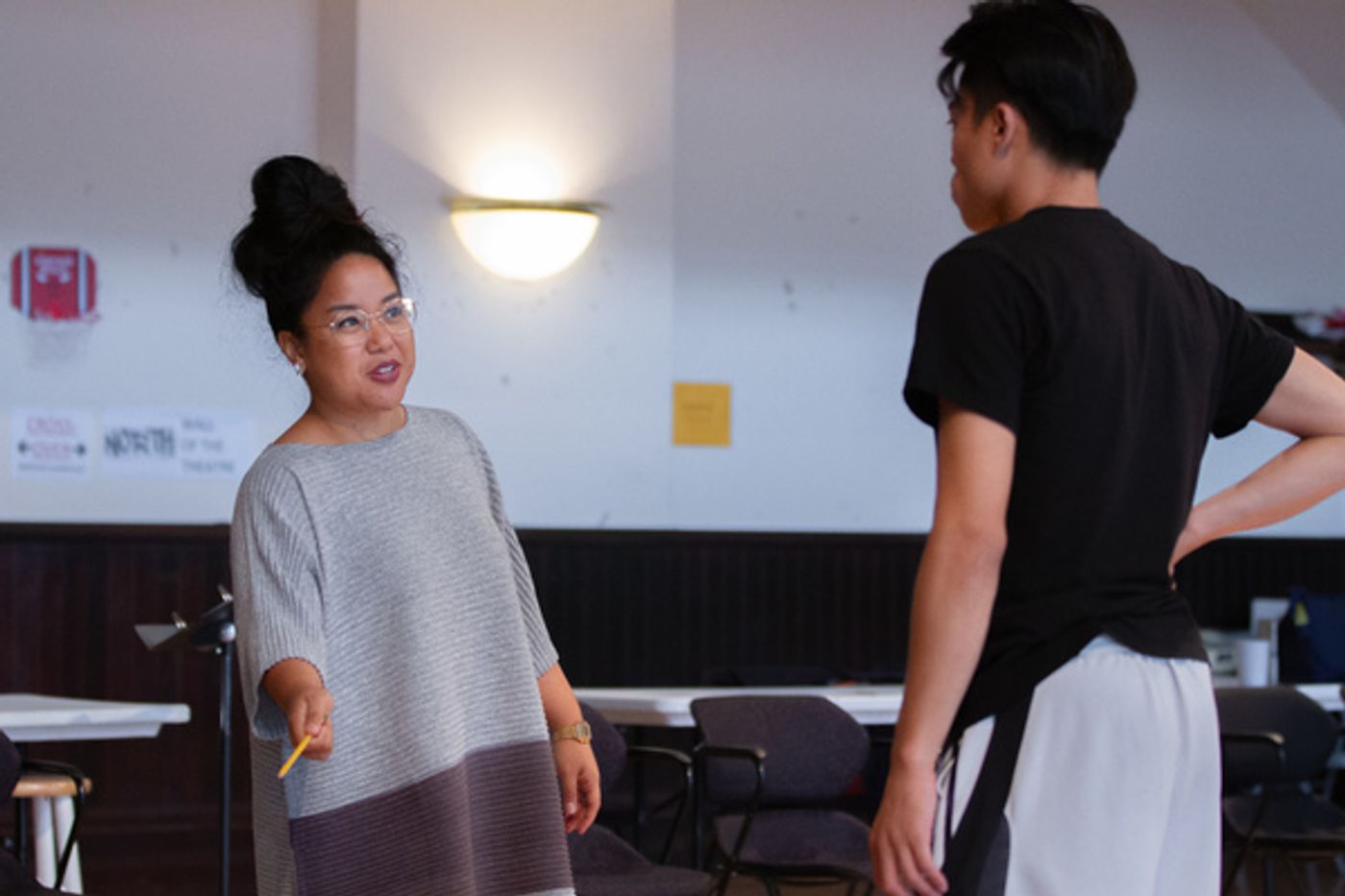 Photo Flash: In Rehearsal with Steppenwolf's THE GREAT LEAP  Image