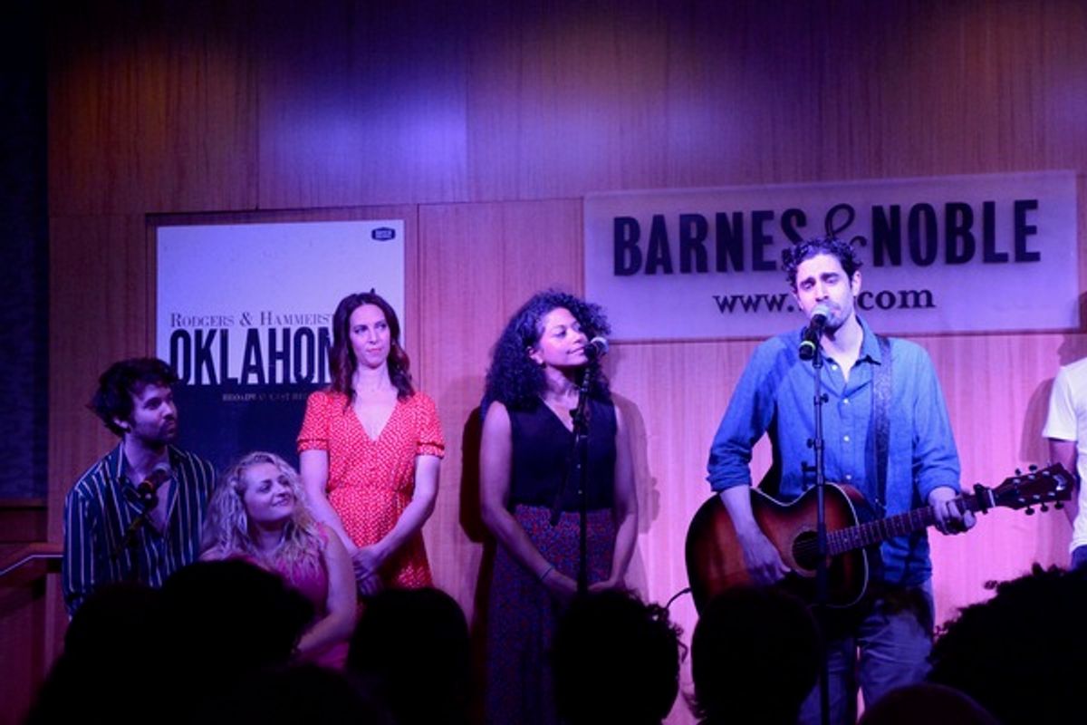 James Davis, Ali Stroker, Mallory Portnoy, Rebecca Naomi Jones and Damon Daunno at 