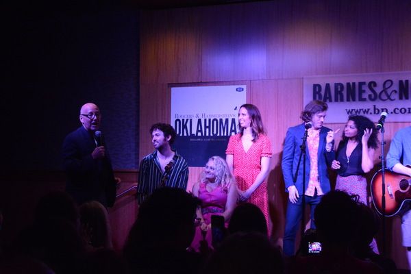 Steven Sorrentino with James Davis, Ali Stroker, Mallory Portnoy, Patrick Vaill and R Photo