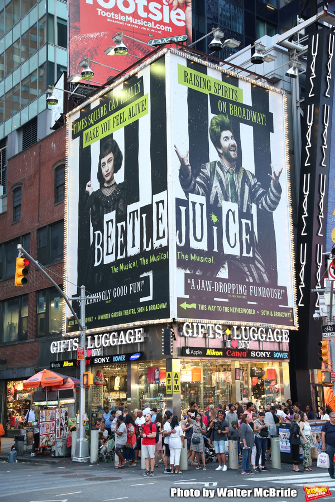 Photo Coverage: BEETLEJUICE Haunts Times Square With New Billboard Photo Coverage: BEETLEJUICE Haunts Times Square With New Billboard Image