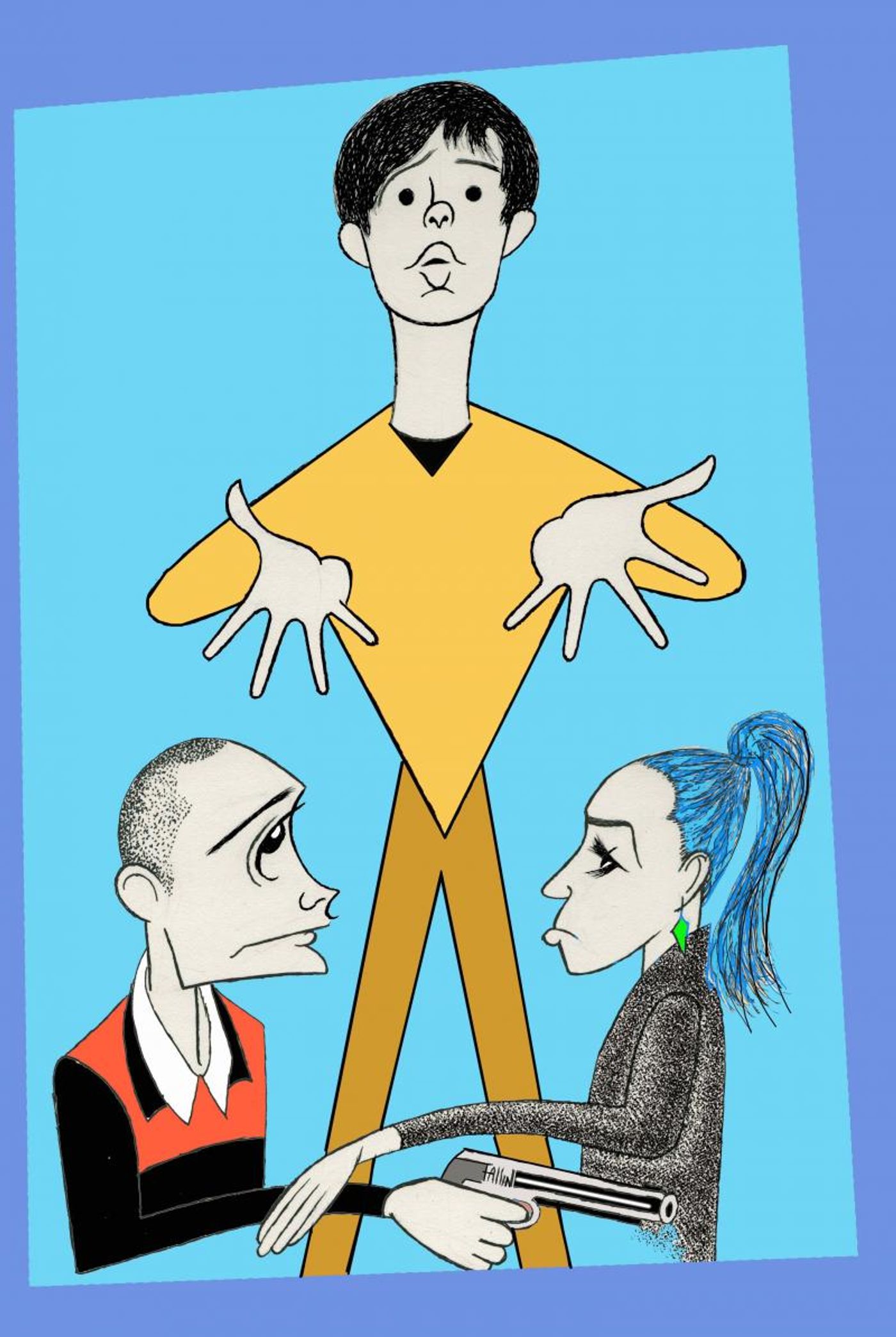 BWW Exclusive: Ken Fallin Draws the Stage - CONTACT HIGH  Image