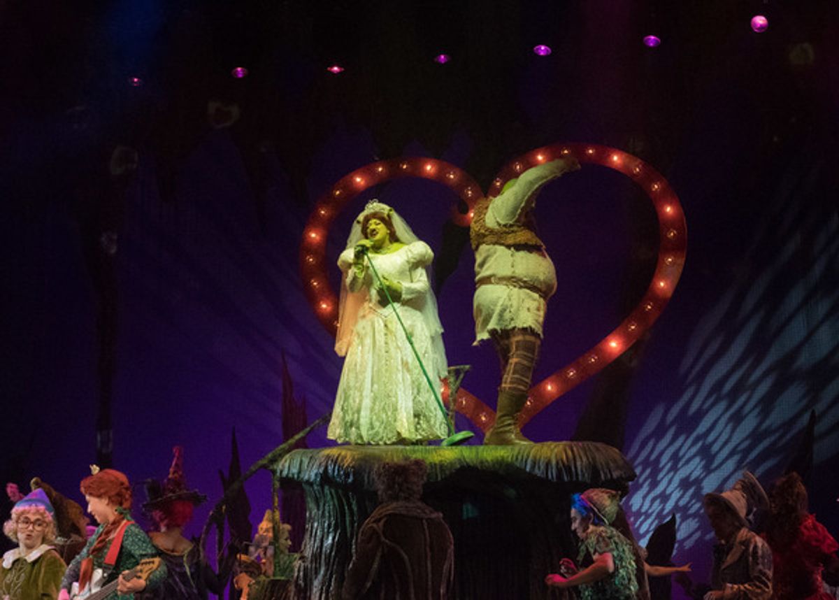Jeanette Dawson and T.J. Dawson at  Curtain Call And Meet And Greet Of 3-D Theatricals' SHREK