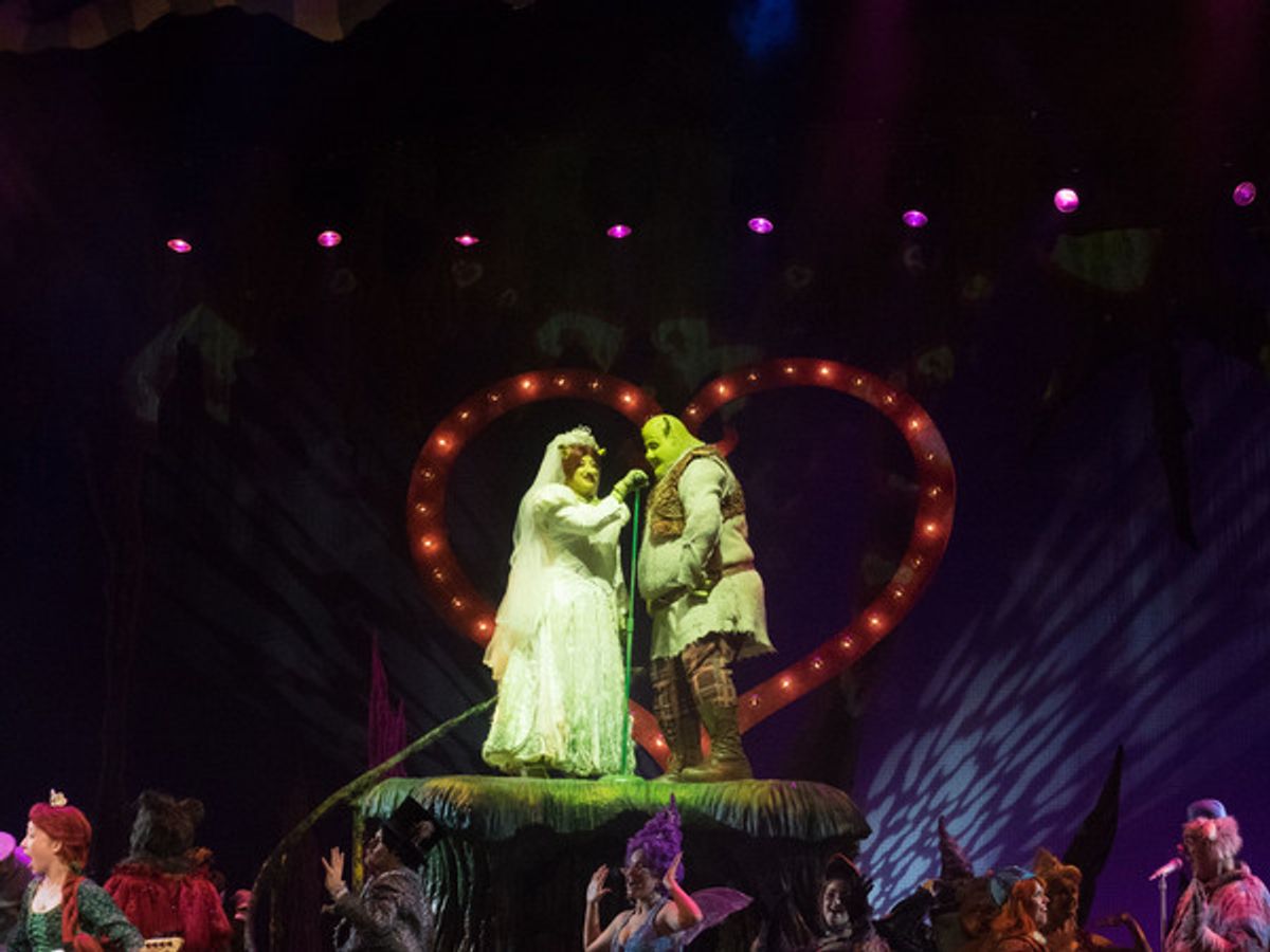 Jeanette Dawson and T.J. Dawson at  Curtain Call And Meet And Greet Of 3-D Theatricals' SHREK