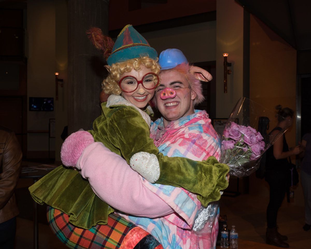 Rachael Johnson and Landen Starkman at 