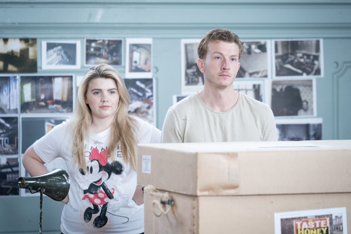 Katy Clayton and Tom Varey at 