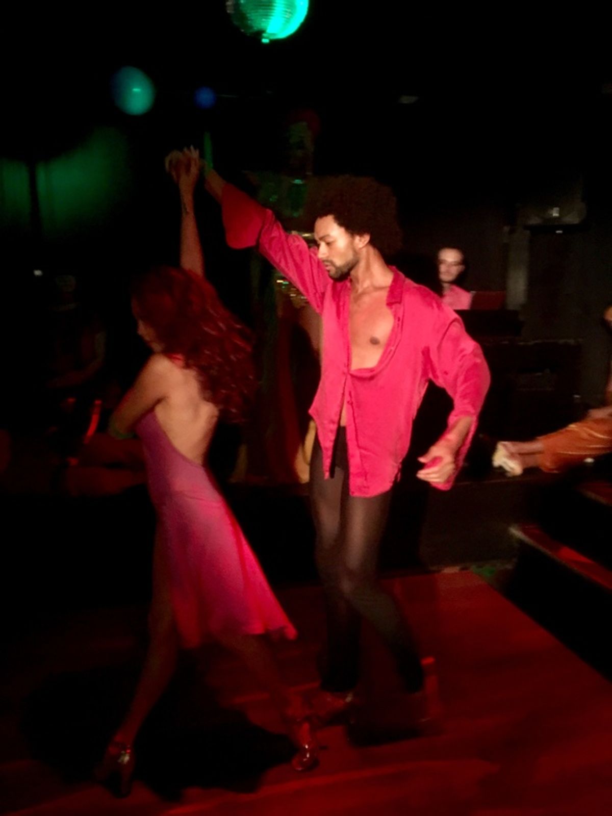 Abdiel Jacobsen and Kristine Bendul in The Color Iz at The Stonewall Inn. Photo by Cindy Sibilsky.  at 